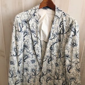 Ralph Lauren Polo causal sport jacket blue paisley design.